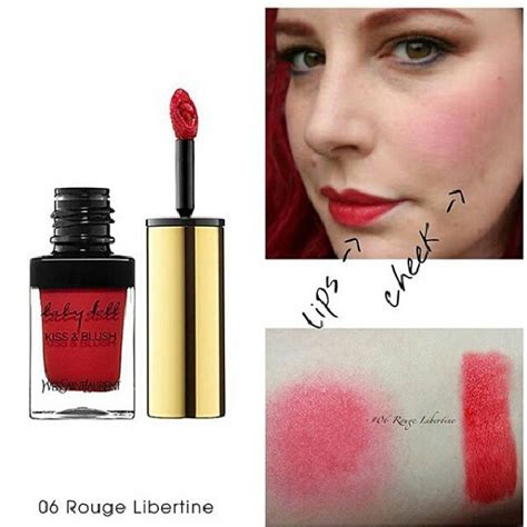 ysl kiss and blush strobbing|ysl lip and cheek.